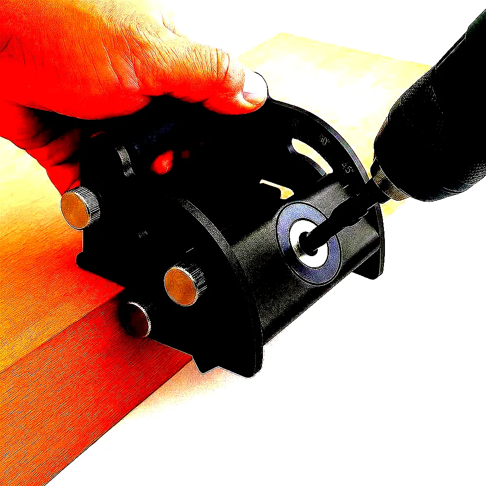 각도조절 목공 드릴가이드 목공용 목다보 도웰지그 타공 이미지 1