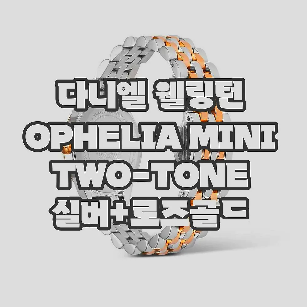 다니엘 웰링턴 OPHELIA MINI TWO-TONE 실버+로즈골드 콤비 데일리 워치 이미지 6