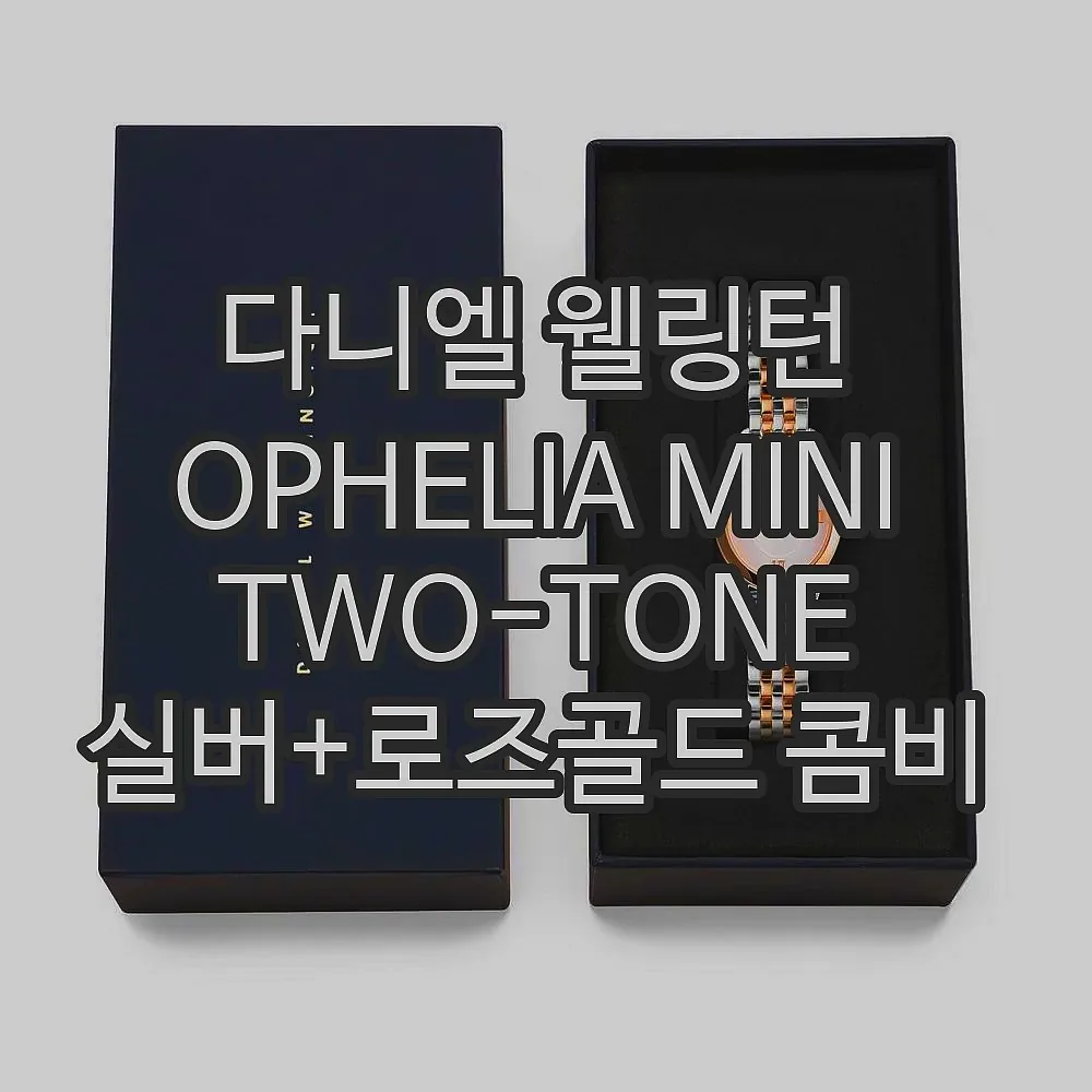 다니엘 웰링턴 OPHELIA MINI TWO-TONE 실버+로즈골드 콤비 데일리 워치 이미지 8