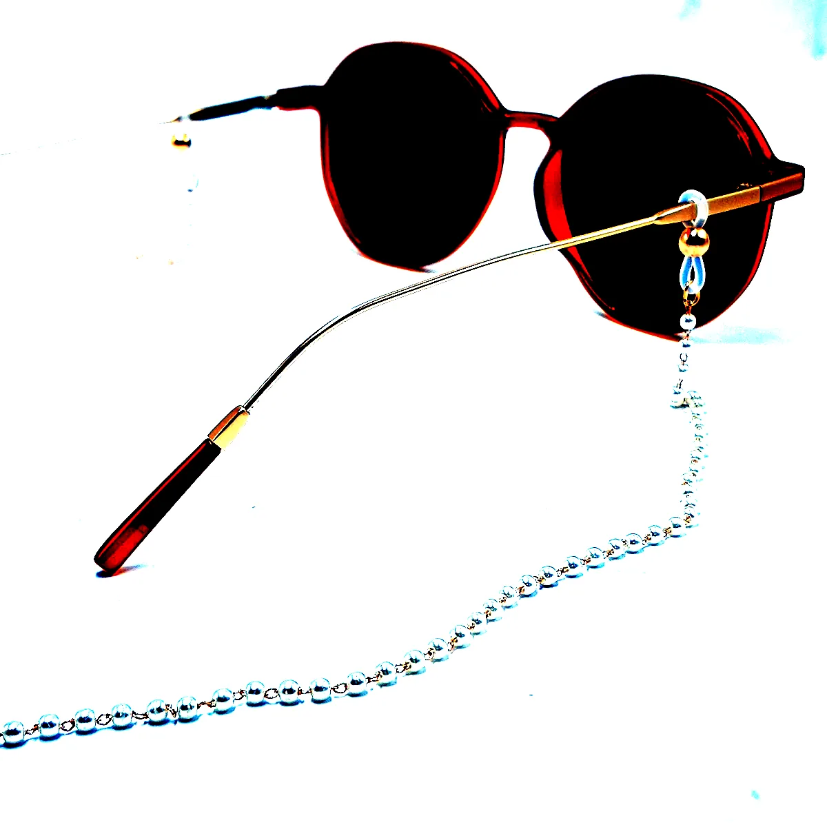 진주 안경줄 선글라스 마스크 줄 목걸이 스트랩 걸이 패션 비즈 체인 이미지 3