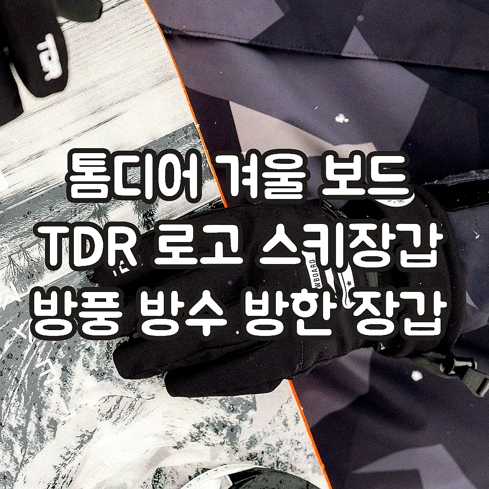 톰디어 겨울 보드 TDR 로고 스키장갑 방풍 방수 방한 장갑 이미지 2 톰디어 겨울 보드 TDR 로고 스키장갑 방풍 방수 방한 장갑 이미지 2