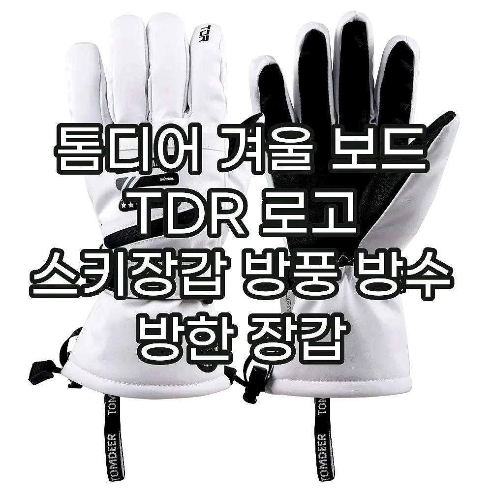 톰디어 겨울 보드 TDR 로고 스키장갑 방풍 방수 방한 장갑 이미지 3 톰디어 겨울 보드 TDR 로고 스키장갑 방풍 방수 방한 장갑 이미지 3