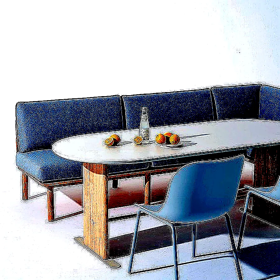 한샘 포레 컴포트 6인 라운지세트 (벤치1, 코너벤치1, PP의자2 포함) 이미지 3