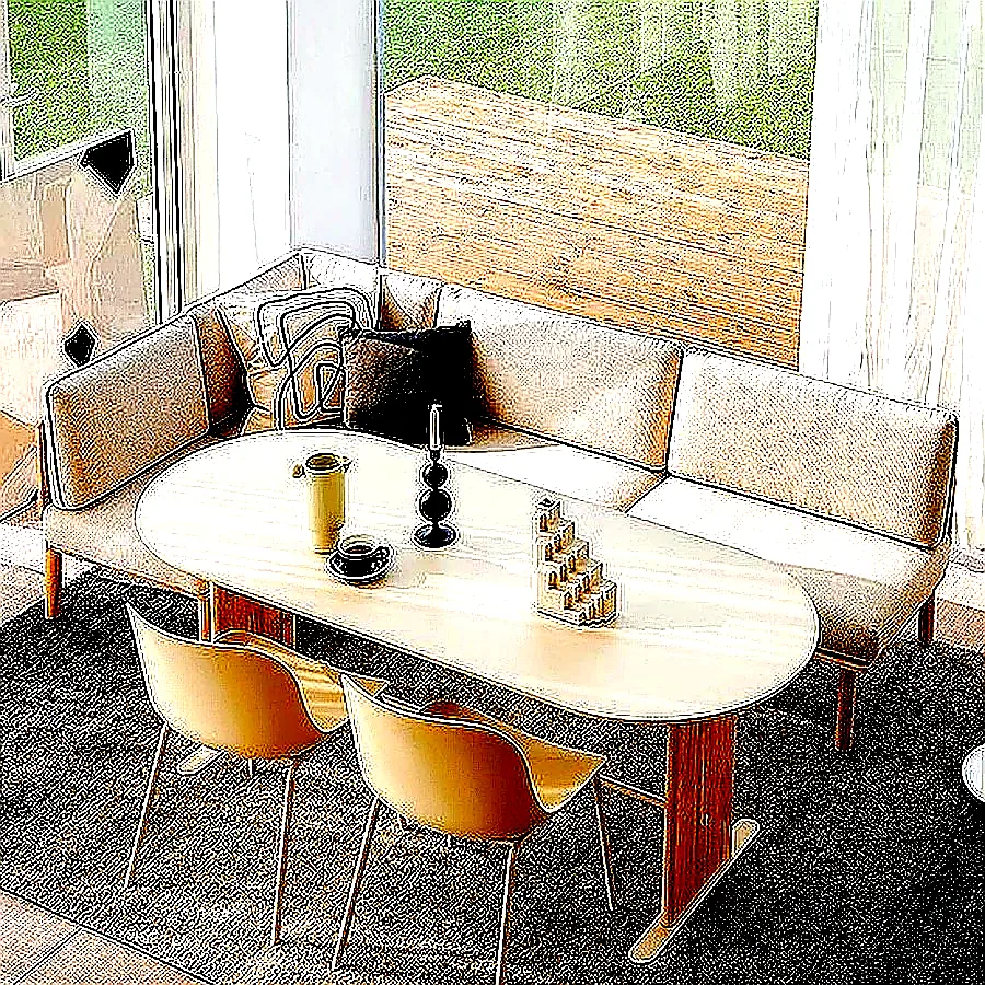 한샘 포레 컴포트 6인 라운지세트 (벤치1, 코너벤치1, PP의자2 포함) 이미지 5